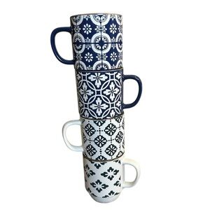 Boston Warehouse Trading Corporation Stackable Mugs Set of 4